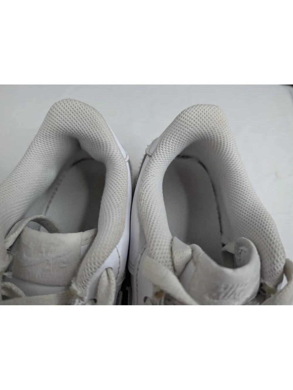 Nike Air Force 1 White Leather Sneakers 5Y